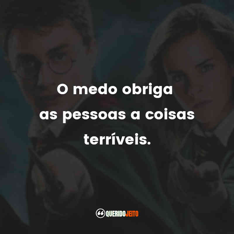 O medo obriga as pessoas a coisas terríveis. Harry Potter e a Ordem da Fênix (Filme)