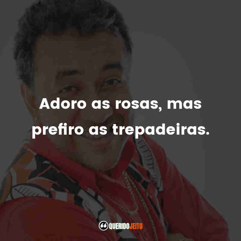 Paulinho Gogó Frases: Adoro as rosas, mas prefiro as trepadeiras.