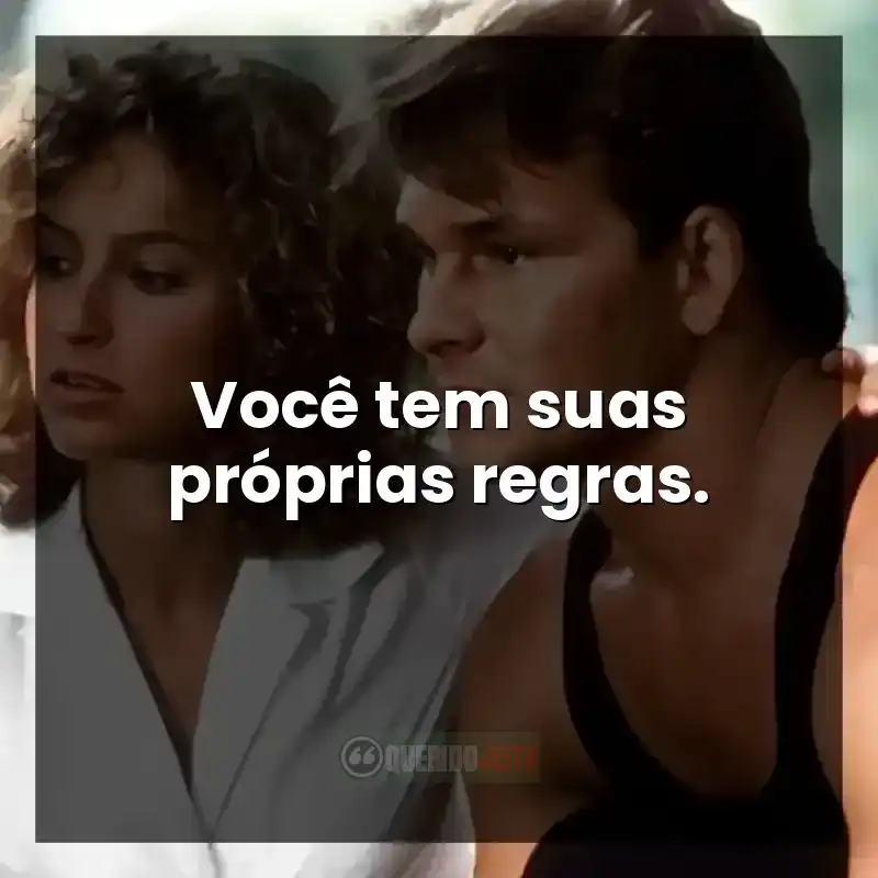 Cena romântica do filme Dirty Dancing