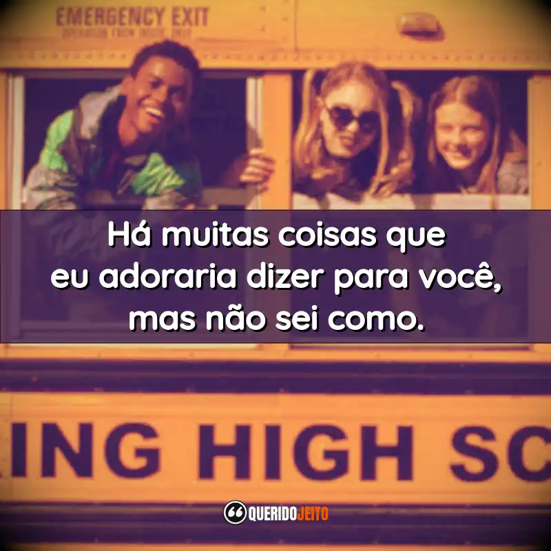 "Há muitas coisas que eu adoraria dizer para você, mas não sei como."