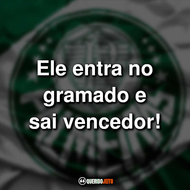 Ele entra no gramado e sai vencedor!