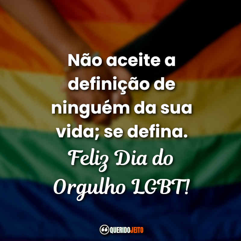 Frases Dia do Orgulho LGBT Tumblr.