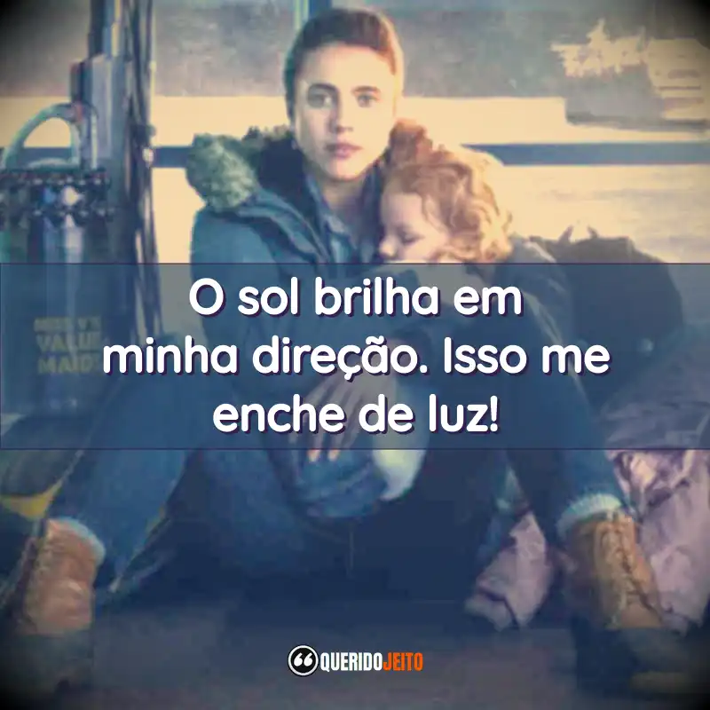 O sol brilha em minha direção. Isso me enche de luz!