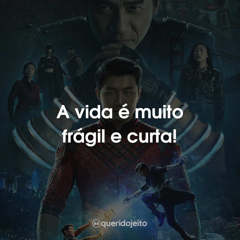 A vida é muito frágil e curta!