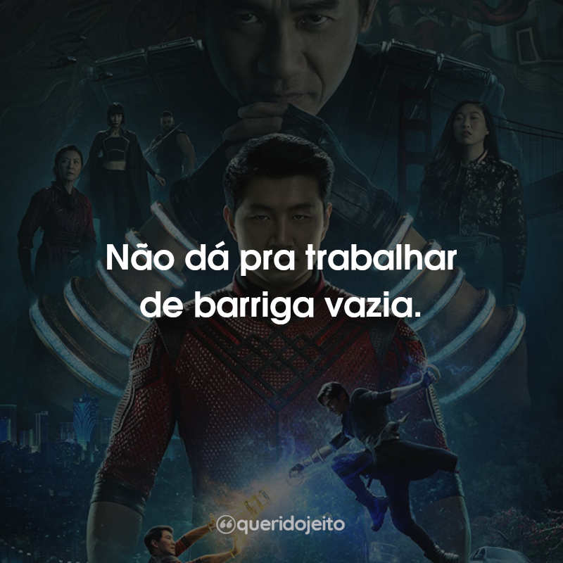 Não dá pra trabalhar de barriga vazia.