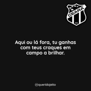 Aqui ou lá fora, tu ganhas com teus craques em campo a brilhar.
