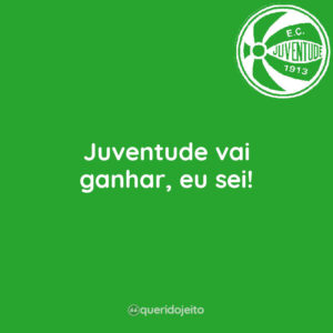 Juventude vai ganhar, eu sei!
