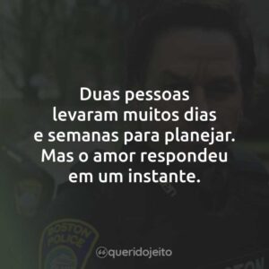 Duas pessoas levaram muitos dias e semanas para planejar. Mas o amor respondeu em um instante.