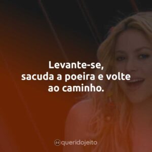 Levante-se, sacuda a poeira e volte ao caminho.
