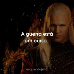 A guerra está em curso.