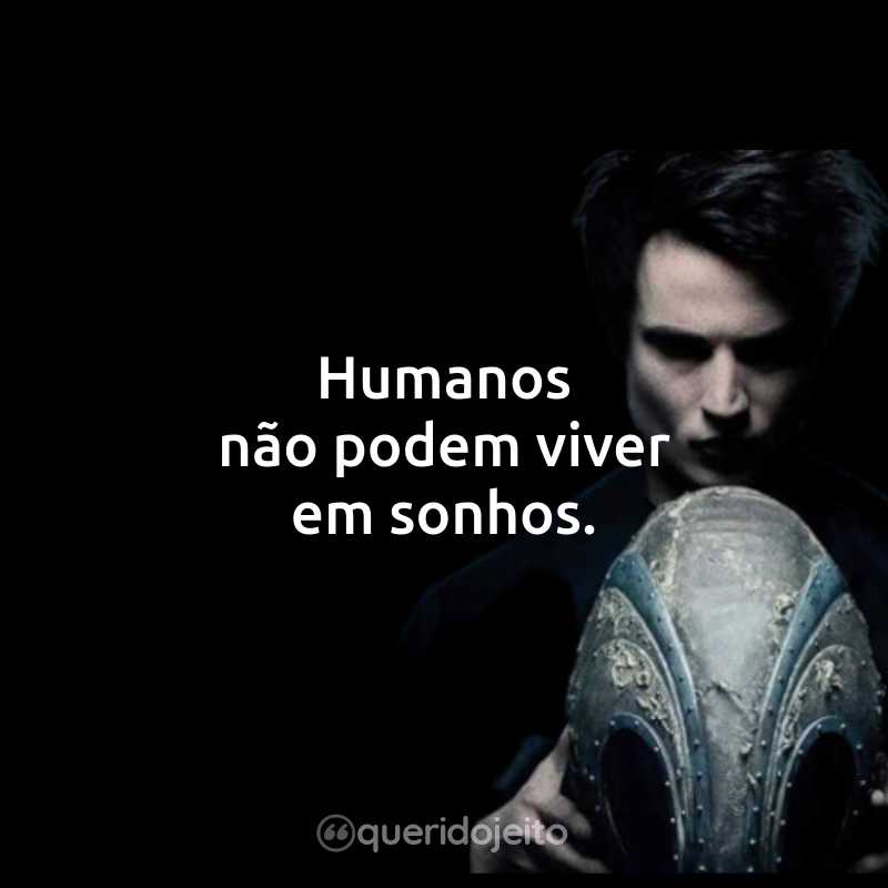 Frases da Série Sandman: Humanos não podem viver em sonhos.