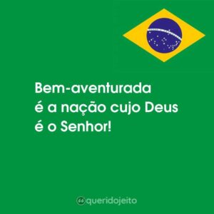 Bem-aventurada é a nação cujo Deus é o Senhor!