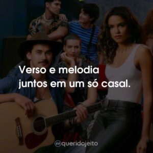 Verso e melodia juntos em um só casal.