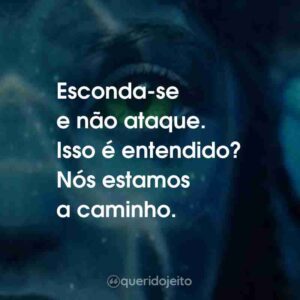 Esconda-se e não ataque. Isso é entendido? Nós estamos a caminho.