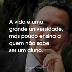 A vida é uma grande universidade, mas pouco ensina a quem não sabe ser um aluno.