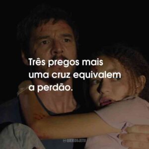 Três pregos mais uma cruz equivalem a perdão.