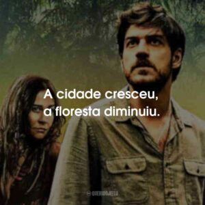 A cidade cresceu, a floresta diminuiu.