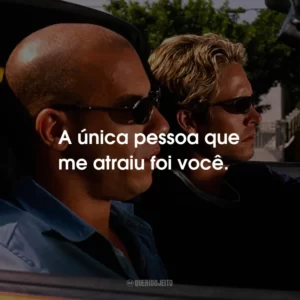A única pessoa que me atraiu foi você.