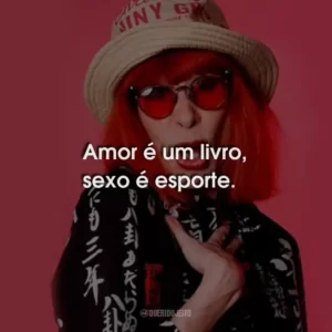 Amor é um livro, sexo é esporte.