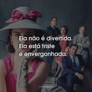 Ela não é divertida. Ela está triste e envergonhada.