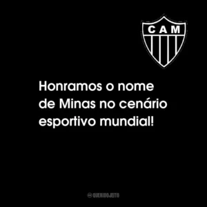Honramos o nome de Minas no cenário esportivo mundial!
