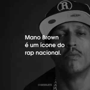 Mano Brown é um ícone do rap nacional.