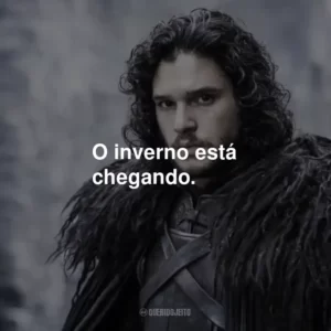O inverno está chegando.