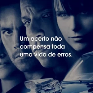 Um acerto não compensa toda uma vida de erros.