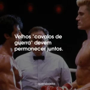 Velhos “cavalos de guerra” devem permanecer juntos.