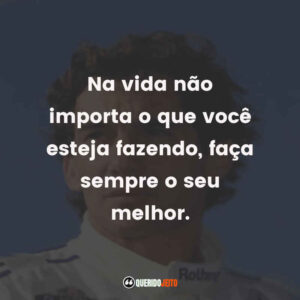 Na vida não importa o que você esteja fazendo, faça sempre o seu melhor.