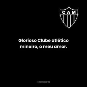 Glorioso Clube atlético mineiro, o meu amor.