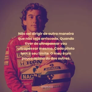 Não sei dirigir de outra maneira que não seja arriscada. Quando tiver de ultrapassar vou ultrapassar mesmo. Cada piloto tem o seu limite. O meu é um pouco acima do dos outros.