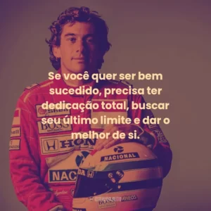 Se você quer ser bem sucedido, precisa ter dedicação total, buscar seu último limite e dar o melhor de si.