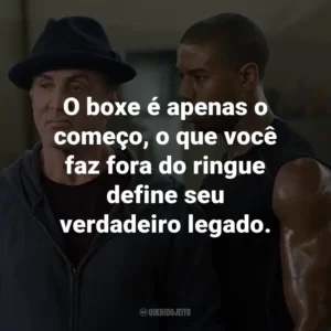 O boxe é apenas o começo, o que você faz fora do ringue define seu verdadeiro legado. – Mary Anne Creed