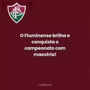 O Fluminense brilha e conquista o campeonato com maestria!