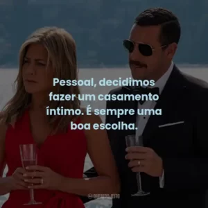 Pessoal, decidimos fazer um casamento íntimo. É sempre uma boa escolha.