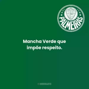 Mancha Verde que impõe respeito.