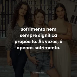 Sofrimento nem sempre significa propósito. Às vezes, é apenas sofrimento.