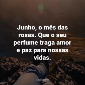 Junho, o mês das rosas. Que o seu perfume traga amor e paz para nossas vidas.