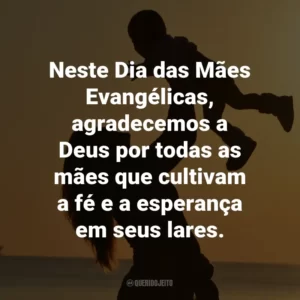 Neste Dia das Mães Evangélicas, agradecemos a todas as mães que, com amor e devoção, ensinam seus filhos a caminhar nos passos de Cristo.