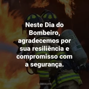 Neste Dia do Bombeiro, agradecemos por sua resiliência e compromisso com a segurança.