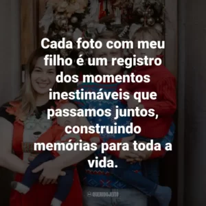 Cada foto com meu filho é um registro dos momentos inestimáveis que passamos juntos, construindo memórias para toda a vida.