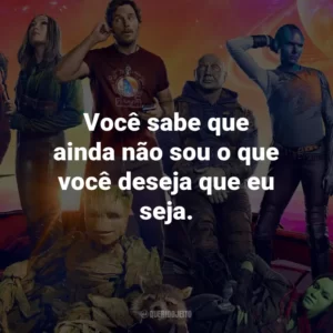 Você sabe que ainda não sou o que você deseja que eu seja.
