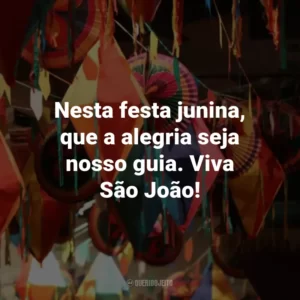 Nesta festa junina, que a alegria seja nosso guia. Viva São João!