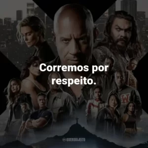 Corremos por respeito.