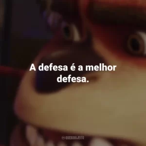 A defesa é a melhor defesa. A Liga de Monstros (Filme)
