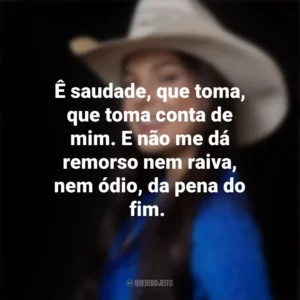 Eu começando odonto e você na vet’. A sua camisa jeans na minha caminhonete. Ana Castela