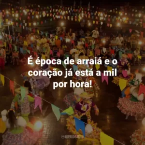 É época de arraiá e o coração já está a mil por hora!