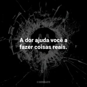 A dor ajuda você a fazer coisas reais. – Rolo Haynes, Black Museum.