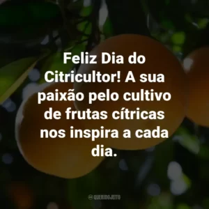 Feliz Dia do Citricultor! A sua paixão pelo cultivo de frutas cítricas nos inspira a cada dia.